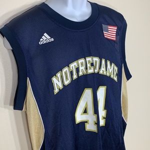 Adidas sleeveless jersey Notre dame 44 Sz medium